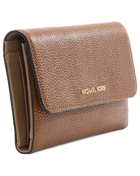 michael michael kors tri-fold leather wallet|Michael Kors small trifold wallet.